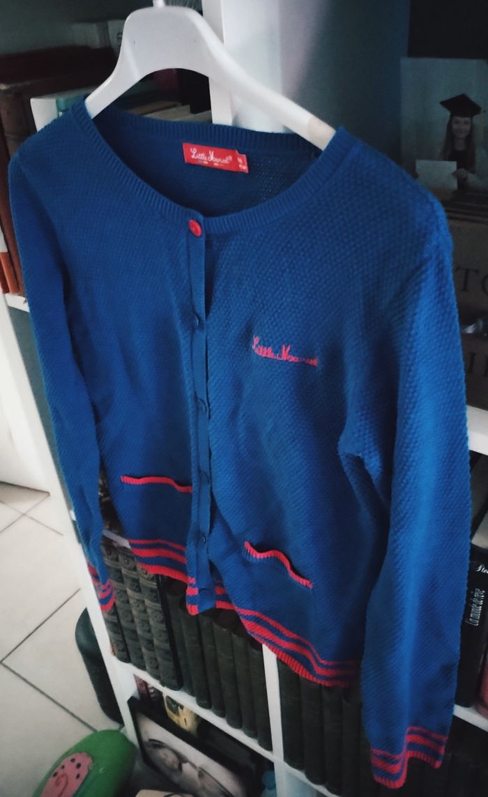 Très beau gilet bleu roi "Little Marcel" 100% coton neuf - photo numéro 6