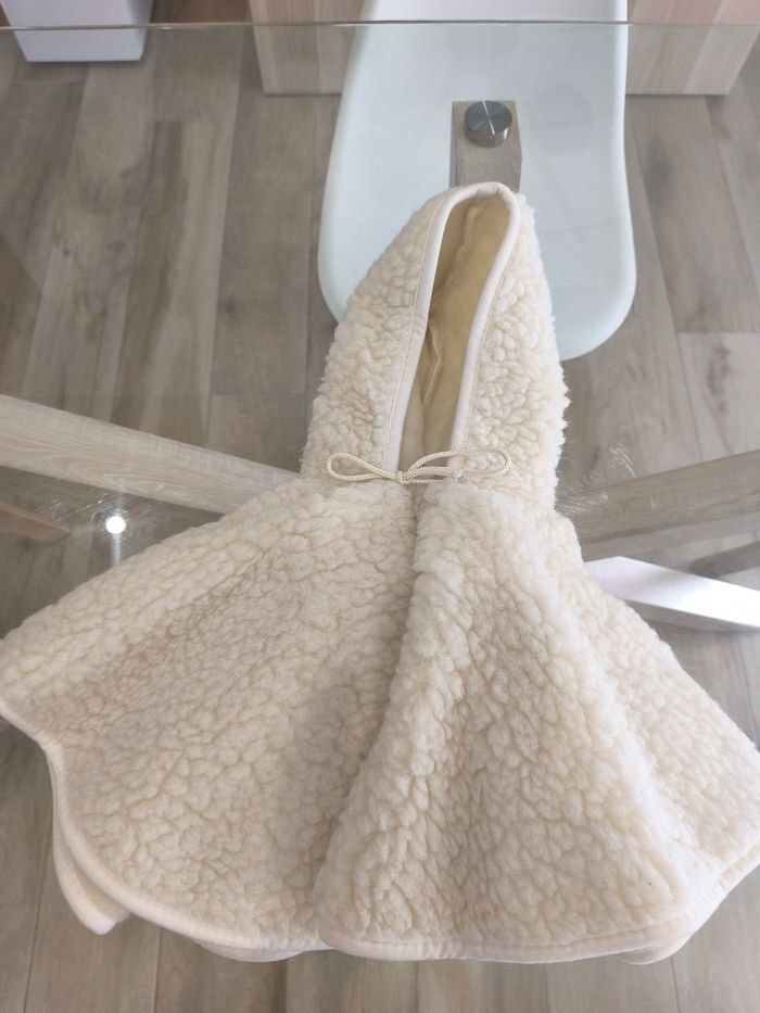 Poncho laine mouton 100% - photo numéro 2