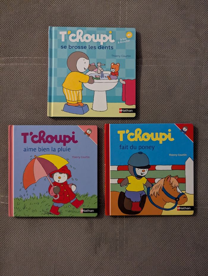 Lot de 3  livres T'choupi