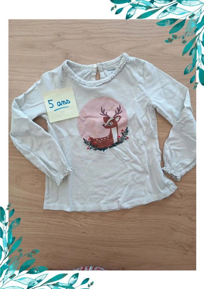T-shirt manches longues 5 ans