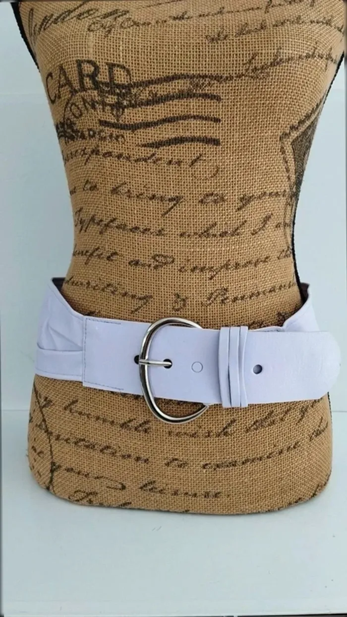 Ceinture souple lilas 85 cm femme