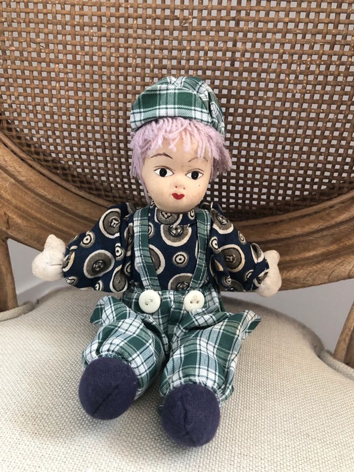 Poupée chiffon et céramique