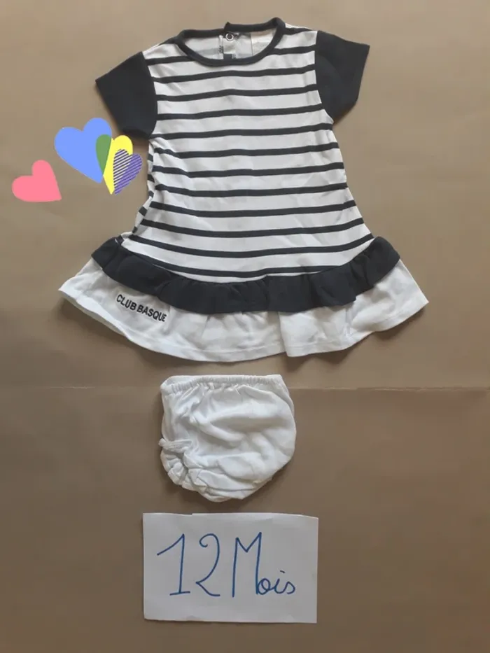 Ensemble Robe et Culotte 12 Mois