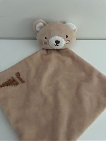 Doudou plat Tom& Kiddy  Bisous d’ange ours
