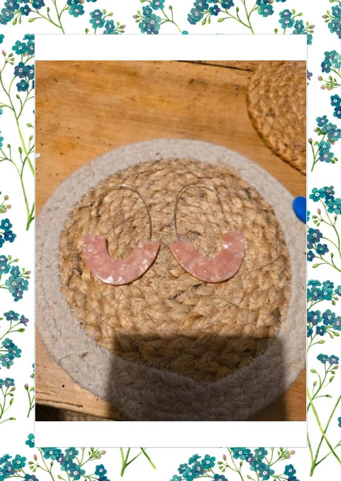 Boucles d'oreille en résine