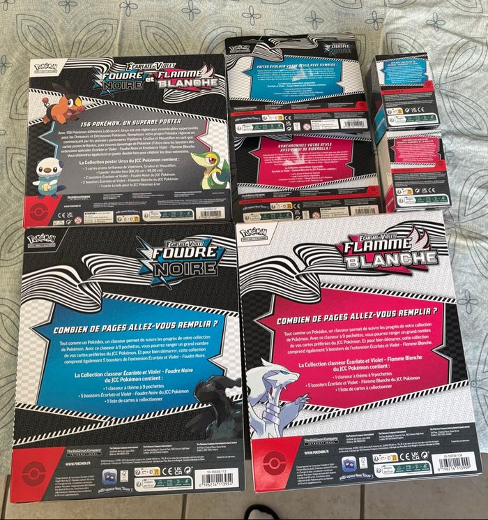 Lot Pokémon ev10.5 flamme blanche foudre noire - photo numéro 2