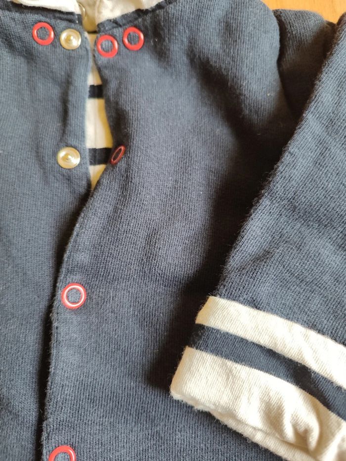 Grenouillère doublée réversible Vent d'Ouest en 6M - photo numéro 4