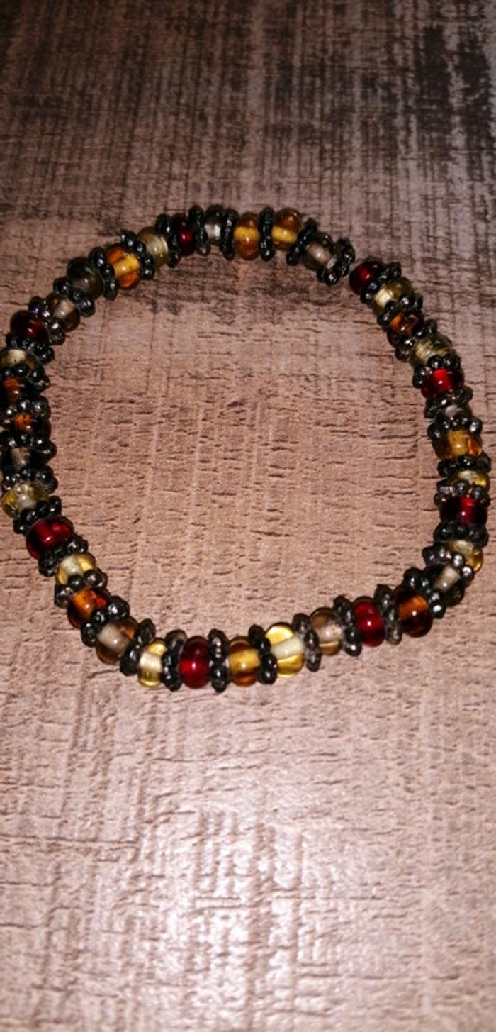Bracelet vintage perles de verre