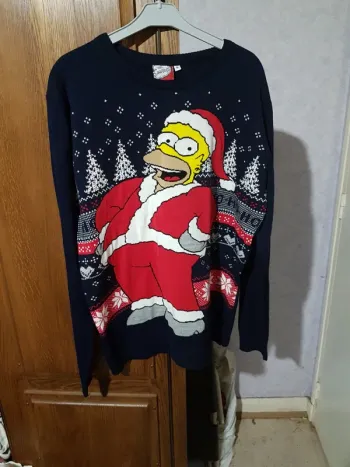 Pull de noël  les simpsons  XL