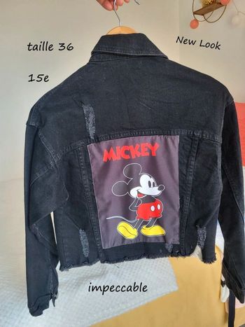 Veste jean Mickey taille 36 New Look