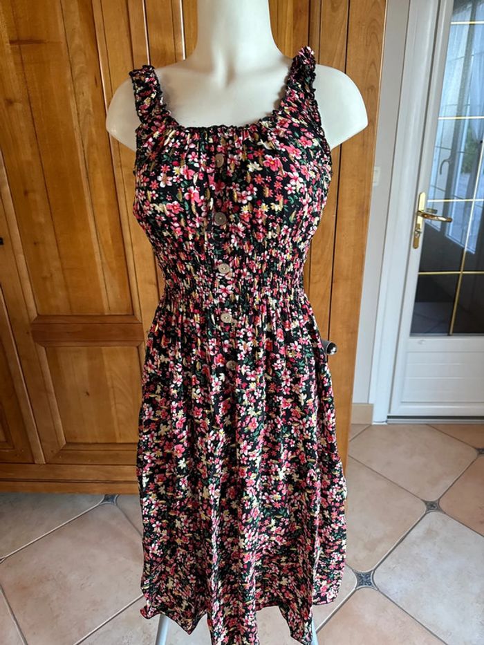 Robe taille unique fleurie femme - photo numéro 5