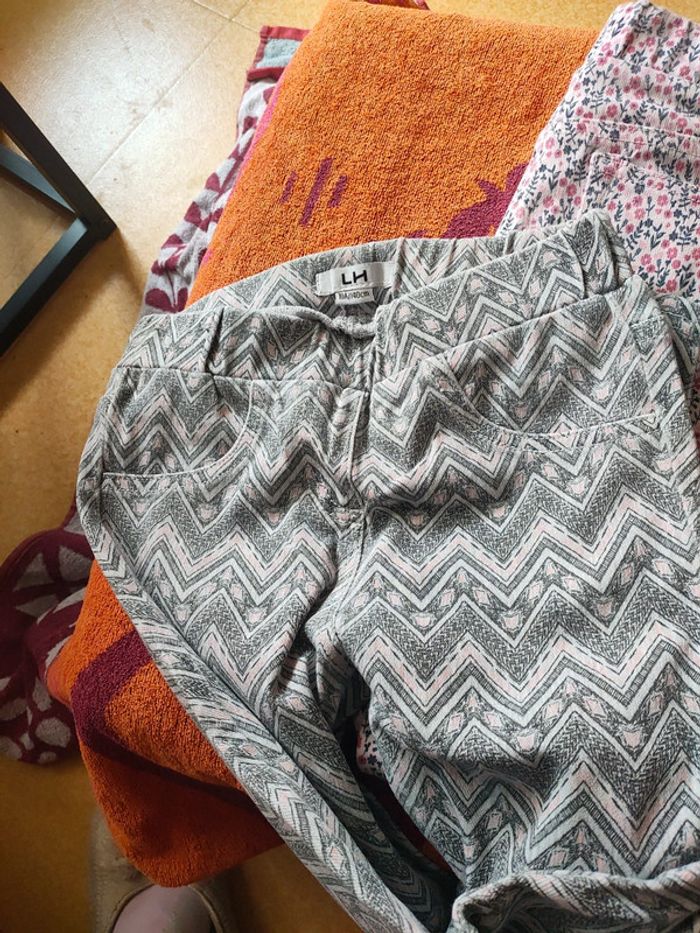 Lots de 2 Pantalon leggings 10 ans la Halle - photo numéro 3