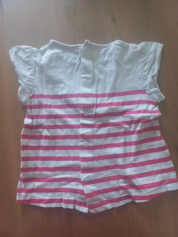 Ensemble tee-shirt MC et short 12 mois - photo numéro 4