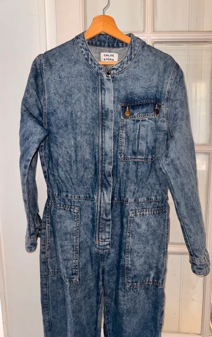 Combinaison en denim Chloé stora Taille 36 Valeur 350 euros - photo numéro 2