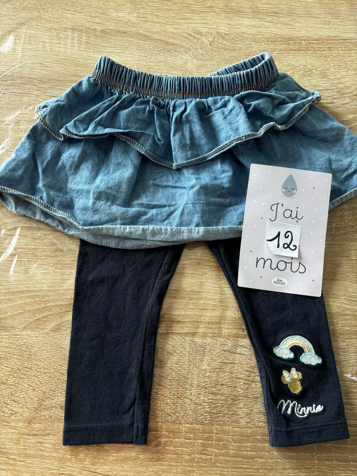Ensemble jupe legging Minnie DISNEY t.12m
