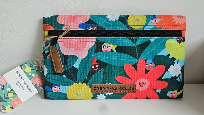 Pochette large pour sac à dos Cabaia Edition limitée La ville et les nuages - photo numéro 2