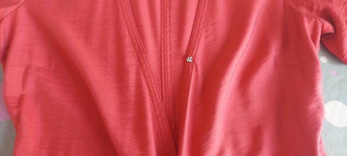 Superbe robe longue Mango XS rouge foncé coupe portefeuille très bon état - photo numéro 3