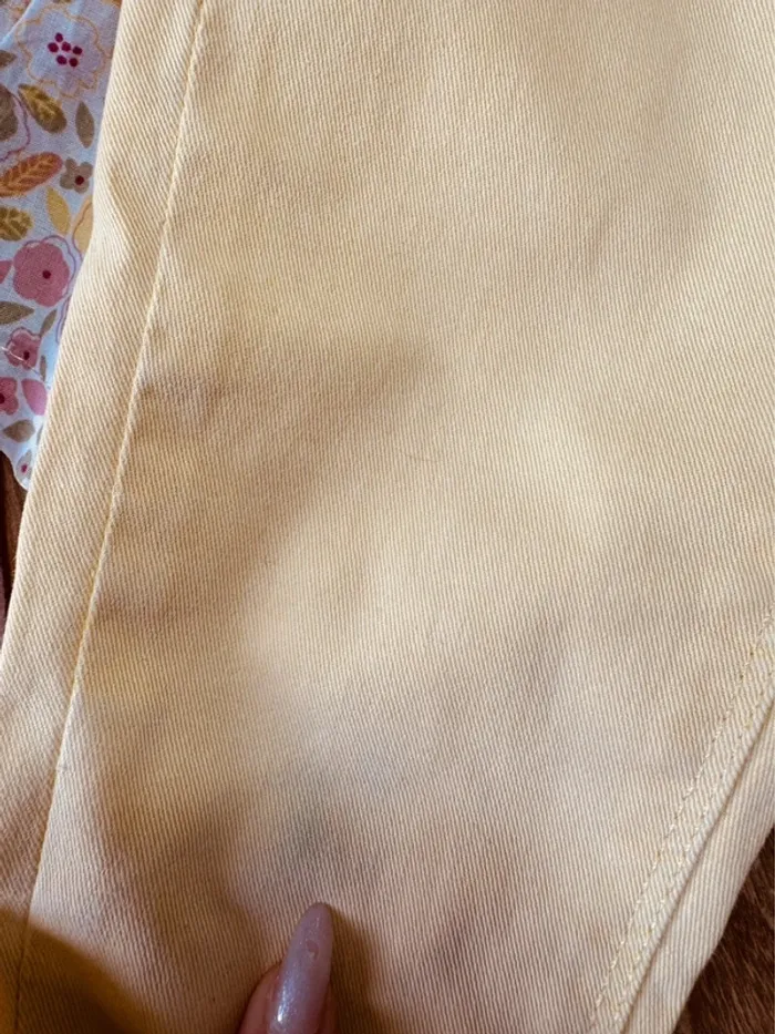 Taille 6 ans tenue 3 pièces fille Multimarque rose jaune * fleurs * 💐 - photo numéro 7