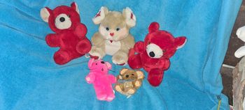 lot de petites souris en peluches Vintage