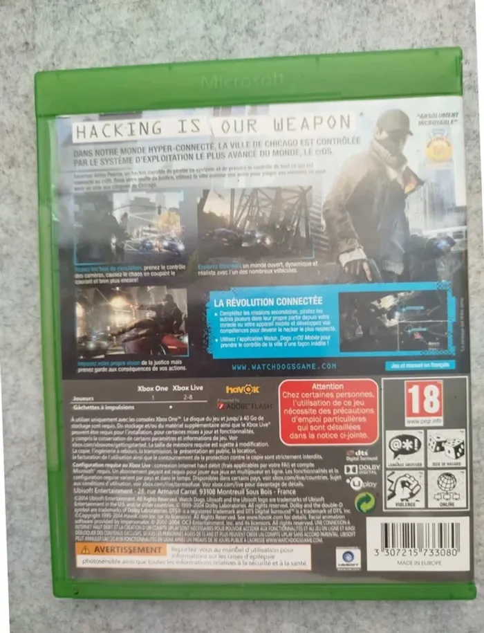 Jeu Watch Dogs Xbox One - photo numéro 2