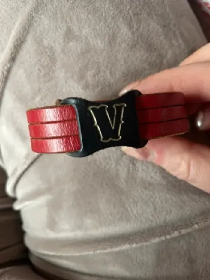Bracelet enfant vintage en cuir