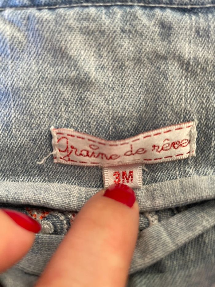 🌸 Robe en jeans bée fille 3 mois 🌺 - photo numéro 3