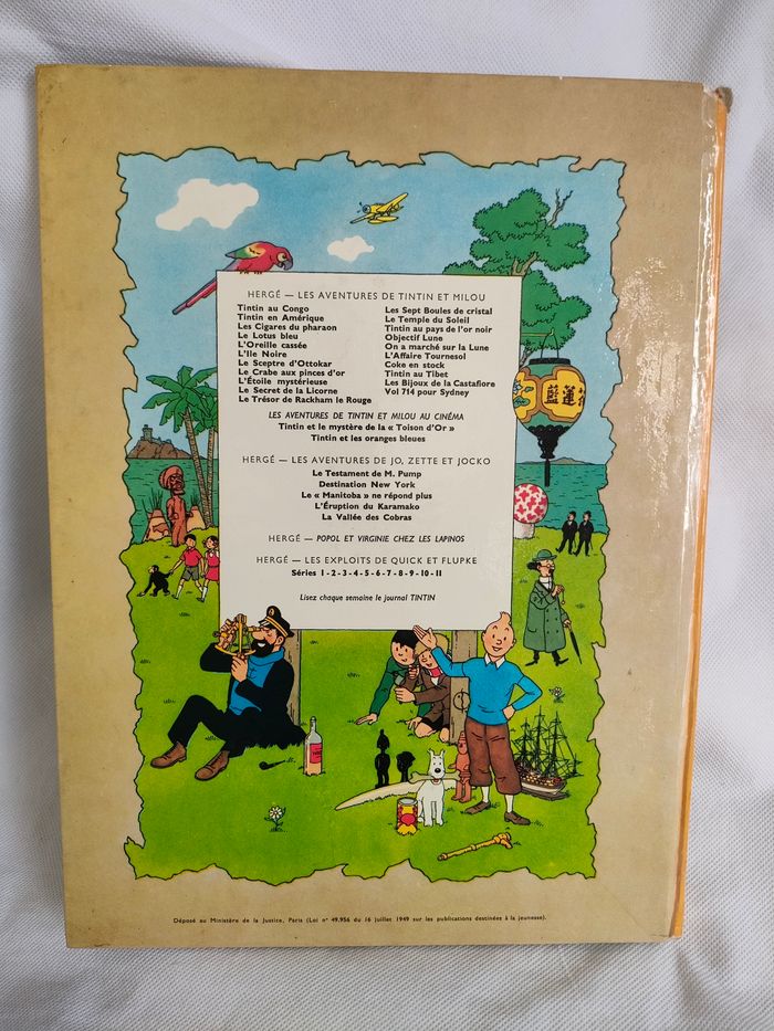 Bande dessinée Tintin Les 7 boules de cristal - photo numéro 2