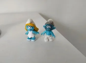 Lot deux figurines schtroumpf