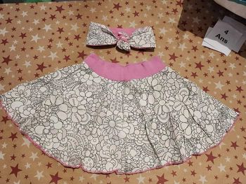 Jupe et bandeau 5/6 ans