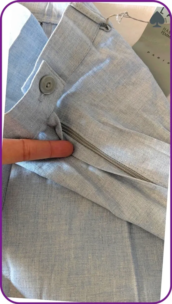 Pantalon style lin femme  36 neuf - photo numéro 3