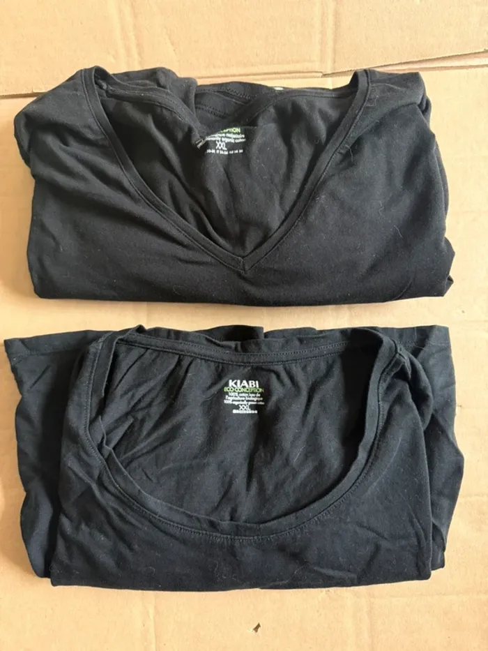 Lot de deux. T-shirts maternité. - photo numéro 2