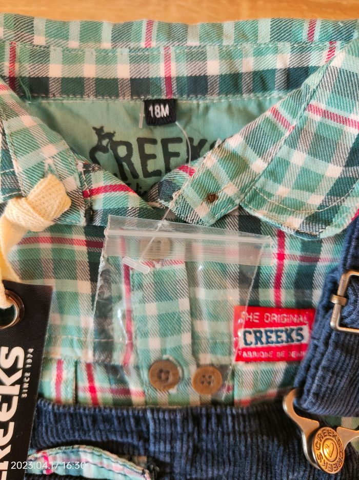 Ensemble robe en jean + chemise - photo numéro 2