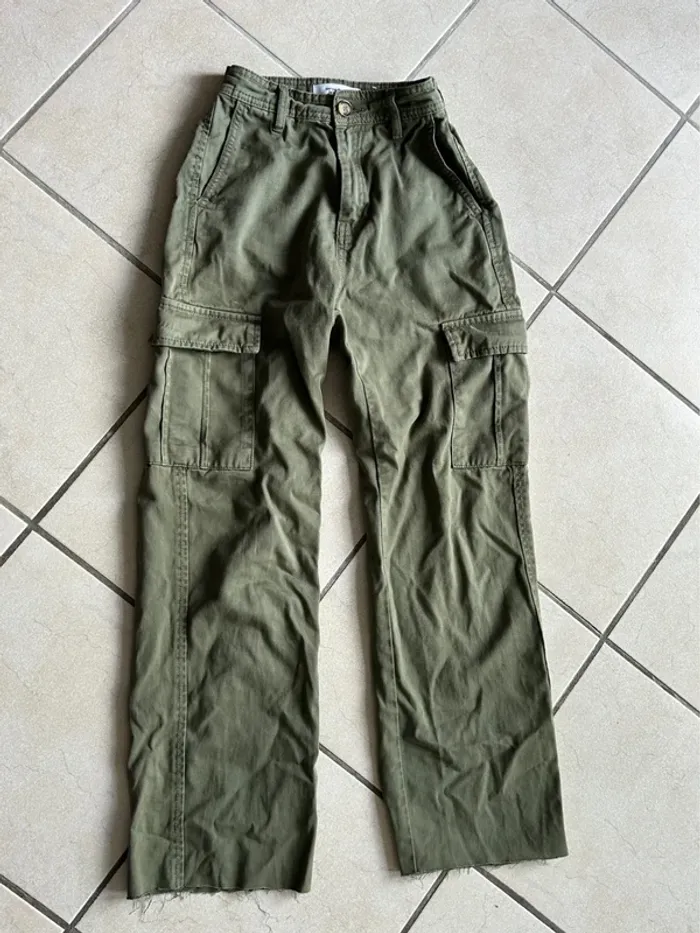 Pantalon cargo straight kaki Jennyfer - photo numéro 3