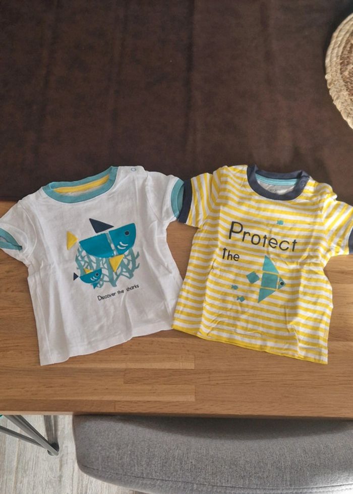 Lot de 2 t-shirts MC Obaïbi 3 mois neufs