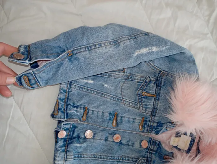 Veste jeans avec ou sans foururre - photo numéro 13