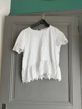 T-shirt blanc Zara