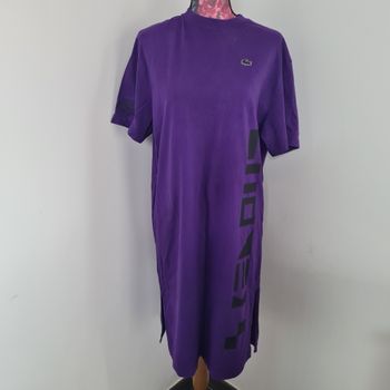 Robe Tee-shirt oversize lacoste violette