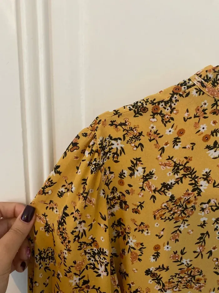 Chemisier jaune à fleurs Primark - photo numéro 5