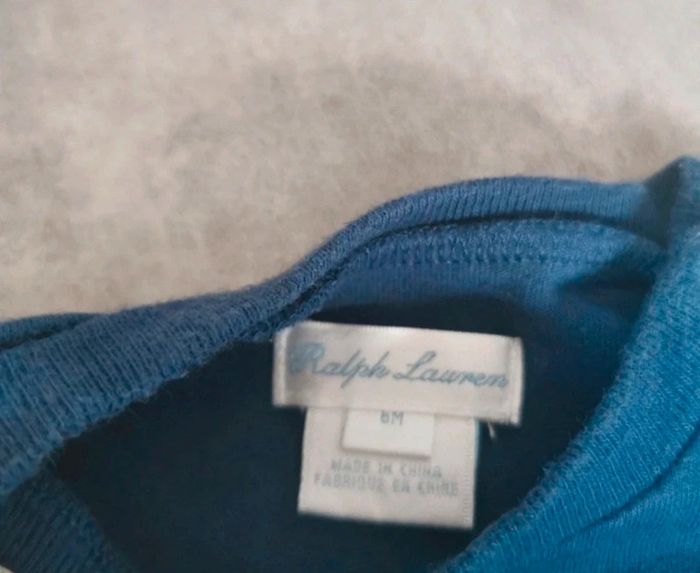 T-shirt à manches longues bébé garçon 6 mois Ralph Lauren - photo numéro 2