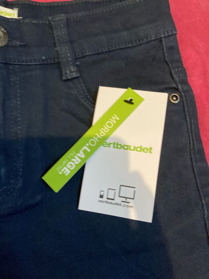 Jeans vertbaudet tour de hanches larges - photo numéro 2