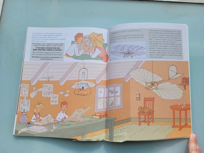 Livre l'école des loisirs couverture souple, Lilienthal, le fou volant, 8/11 ans (16) - photo numéro 4