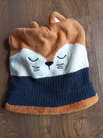 Bonnet bébé renard