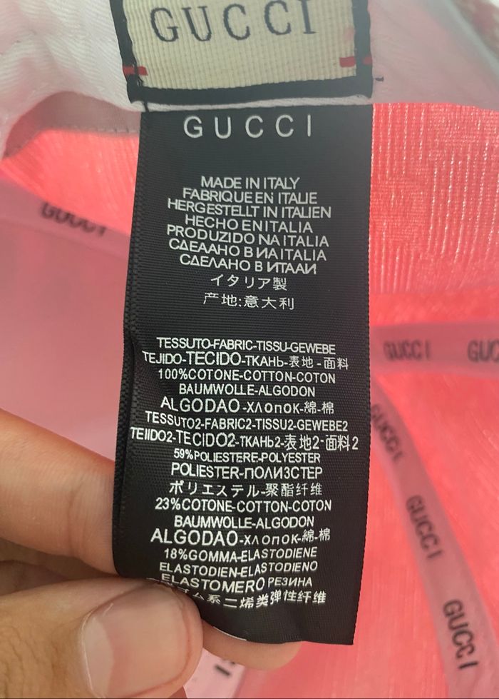 Casquette Gucci Rose - photo numéro 6