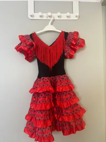 Déguisement robe flamenco en taille 3 / 4 ans