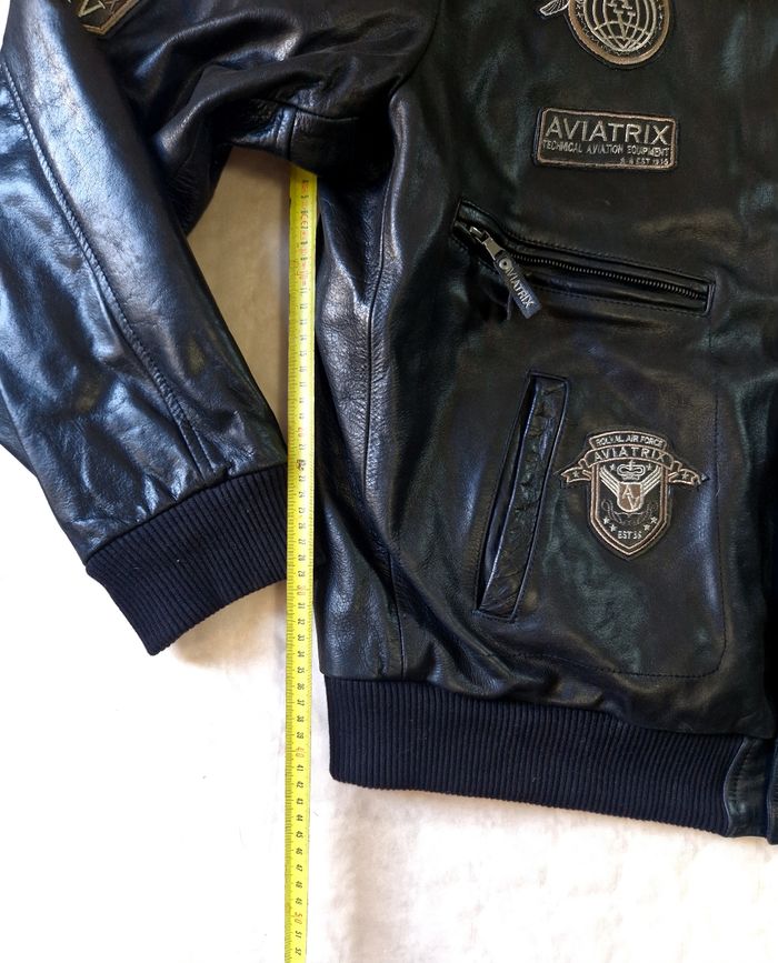 Blouson  cuir  , homme  , bombers  , Aviatrix  , taille  6XL - photo numéro 8