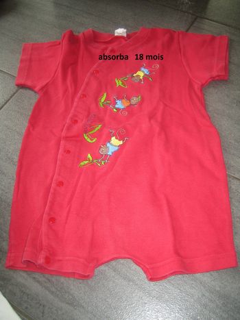 Combinaison short 18 mois