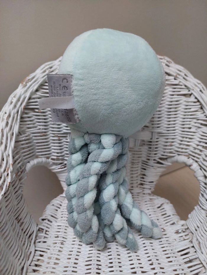 Nattou - peluche pieuvre vert deau - photo numéro 2