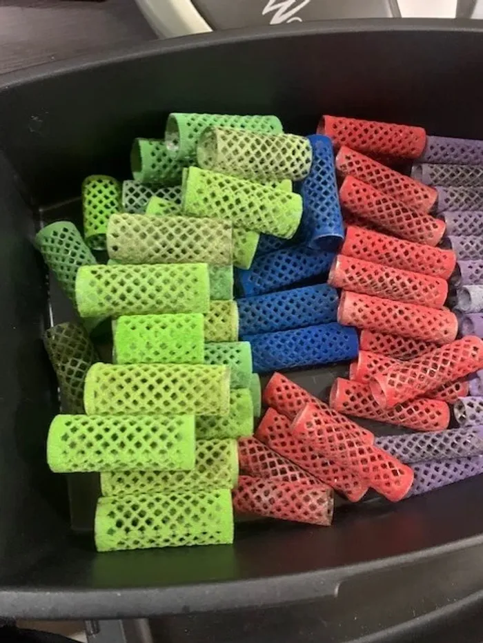 lot de 100 bigoudis velours efalock - photo numéro 3