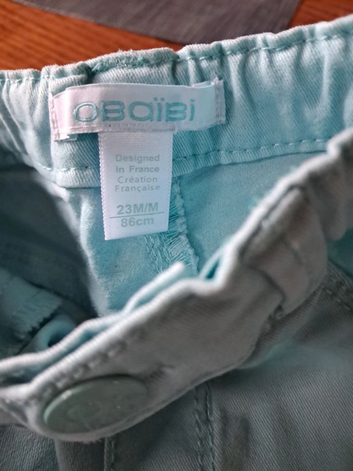 Pantalon de la marque obaibi 23 mois bleu clair - photo numéro 2