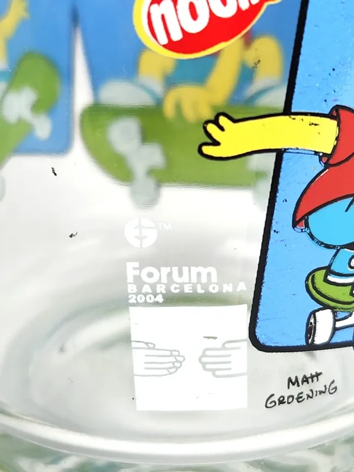Verre Bart Simpson Skate Board - Collector - Les Simpsons - Nocillo Forum Barcelona 2004 - photo numéro 7